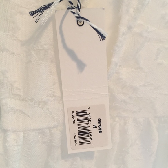 Lucky Brand White Top Size M - Picture 5 of 6
